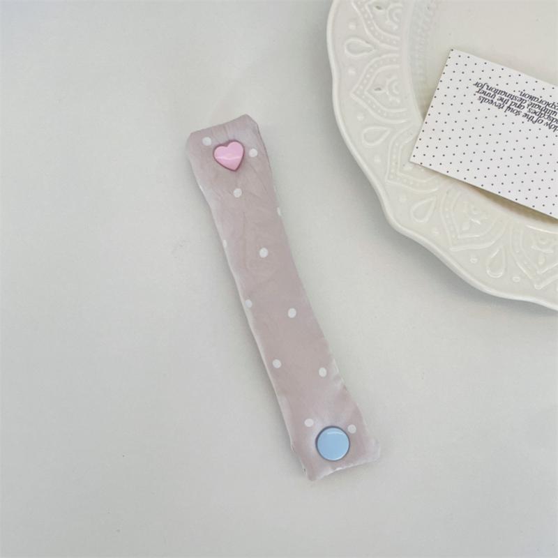 INS Style Fabric Cord Snap Tie Cute Data Cable Organizer Fixer Reusable Holder for Earphone Line Office Home Travel Daily Use