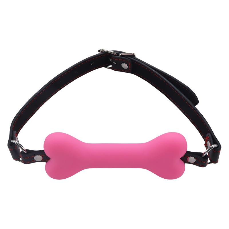 Adult Bone Gag with Chain and Nipple Clamps