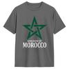 Kingdom Of Morocco Flag TShirts Men  Casual 100 Cotton Tees O Neck Short Sleeve T Shirts UniqueClothes