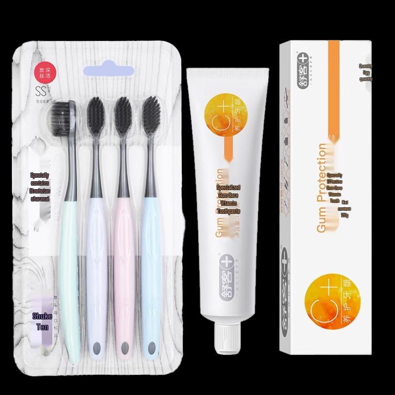 

Shuke Vitamin C Toothpaste & Carbon Fiber Toothbrush 5-Piece Set
