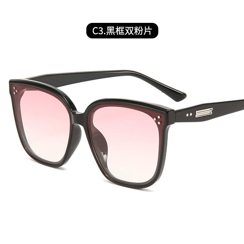 Simple Glasses, Gm Sunglasses, Women'S Large Frames, Thin, High-End Temperament, Anti-Ultraviolet Sunglasses