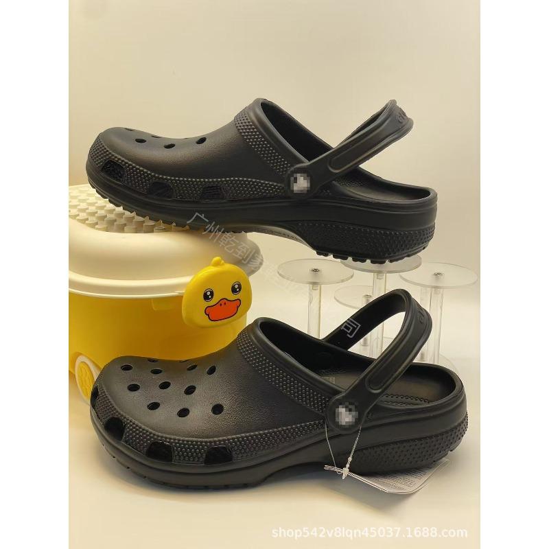 Men's and Women's Beach Shoes Baotou Sandals Outer Wear Couple's Casual Versatile Breathable Hole Shoes Beach Non-slip