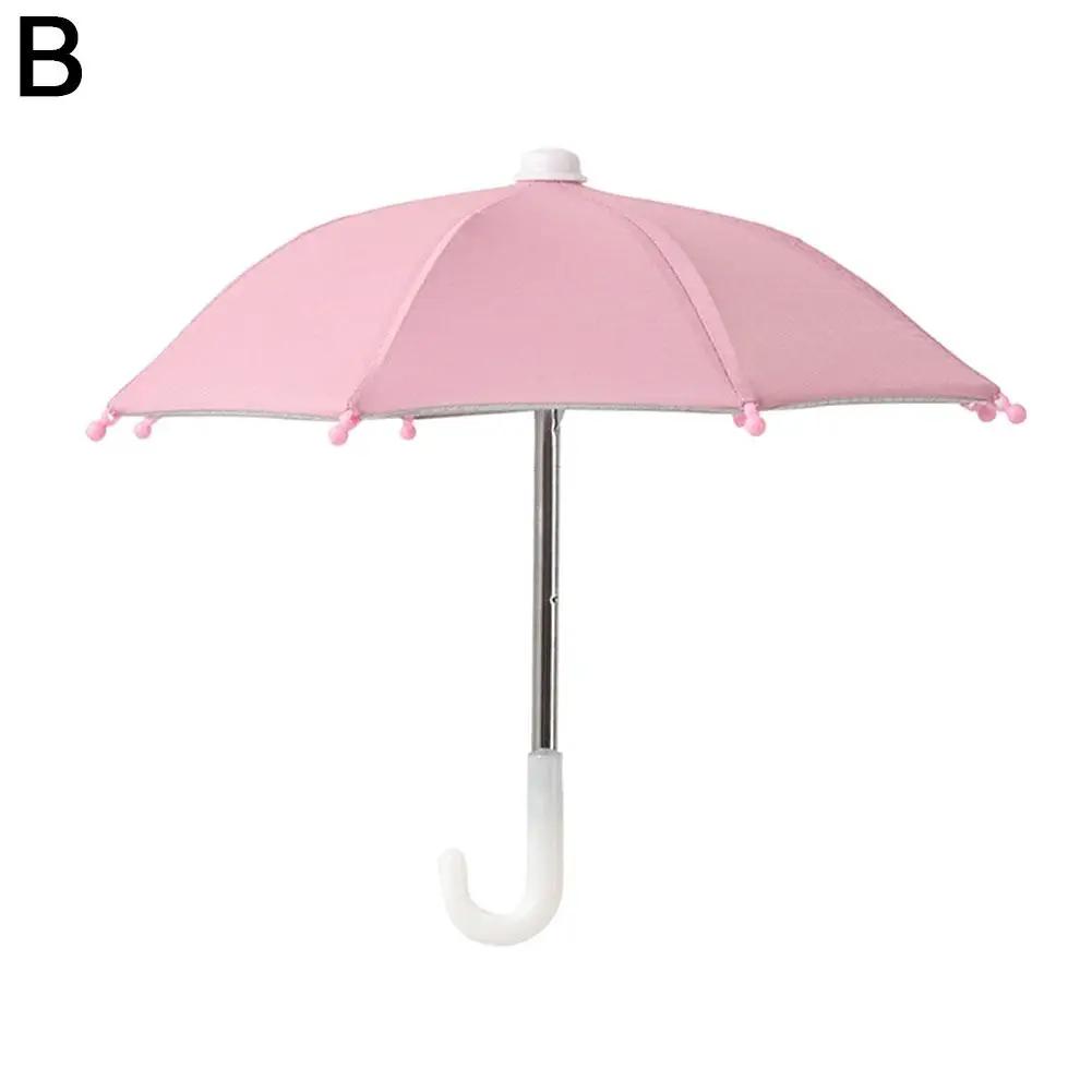 Phone Umbrella With Fist Suction Cup UV Protection Shade Phone Umbrella Sun Mini Universal Windproof Phone Accessories Mobi A8M2