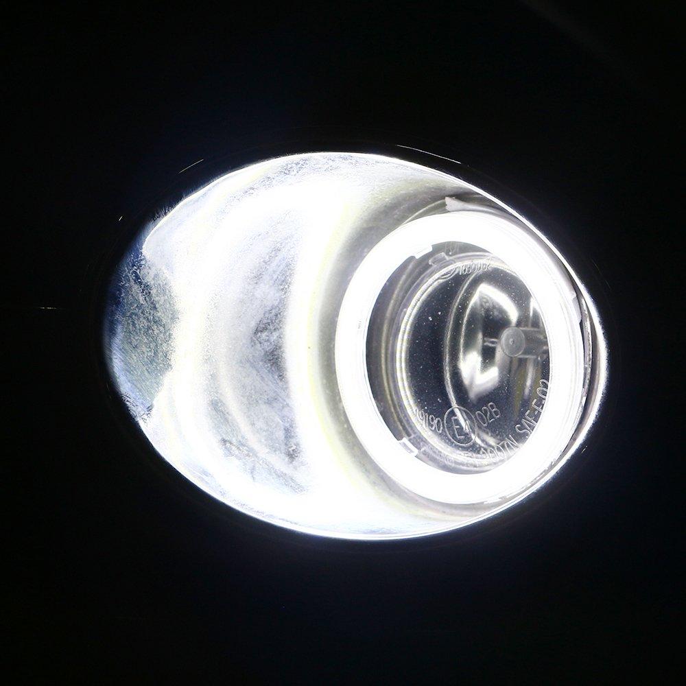 YongMing COB Squid Ring White LED Headlight Fog Lamp 80MM
