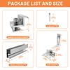 CP-SETUNO Solar Panel Mounting Set, Photovoltaic Mounting Rail for 1/2/4 Solar Panel, 300 Mm Aluminum Mounting Rail, for 30/35 M