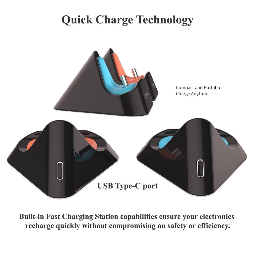 DOBE Charging Stand for Switch 2 / Switch / Switch OLED – Play While Charging, Fast Charging with Original Adapter, Type-C, Compact & Portable
