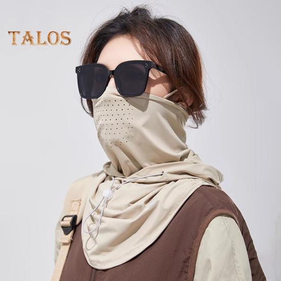 Protection solaire pour le visage, chapeau, cache-cou, UPF 50+, respirant, rafraîchissant, en soie glacée, pour l'été, le cyclisme en plein air, pour femmes, capuche, bandana, écharpe, visière