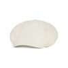 VARZAR VA Curved Logo Easy Fit Newsboy Cap Cream
