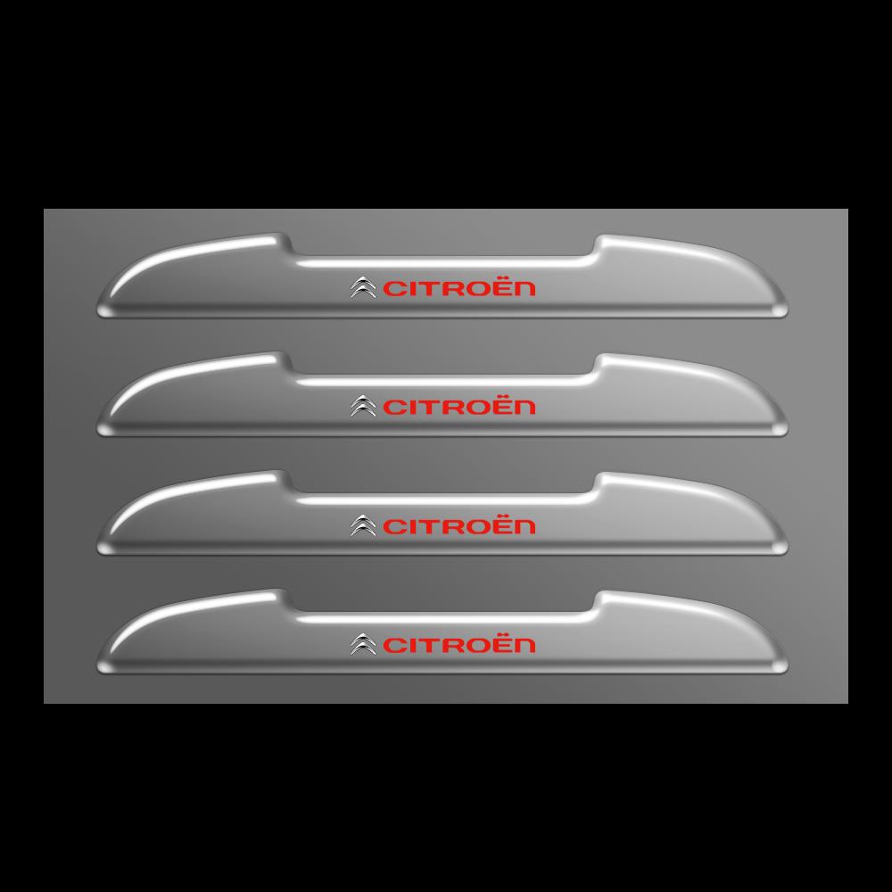 

4pcs Rubber Car Door Side Mirror Edge Anti Scratch Scuff Protection Stickers For Citroen C1 C3 C4 DS4 C5 C5X Auto Accessories