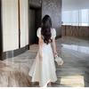 Summer 2026 Rich Girl Two-Piece: White Top & High-Waisted Skirt Dress