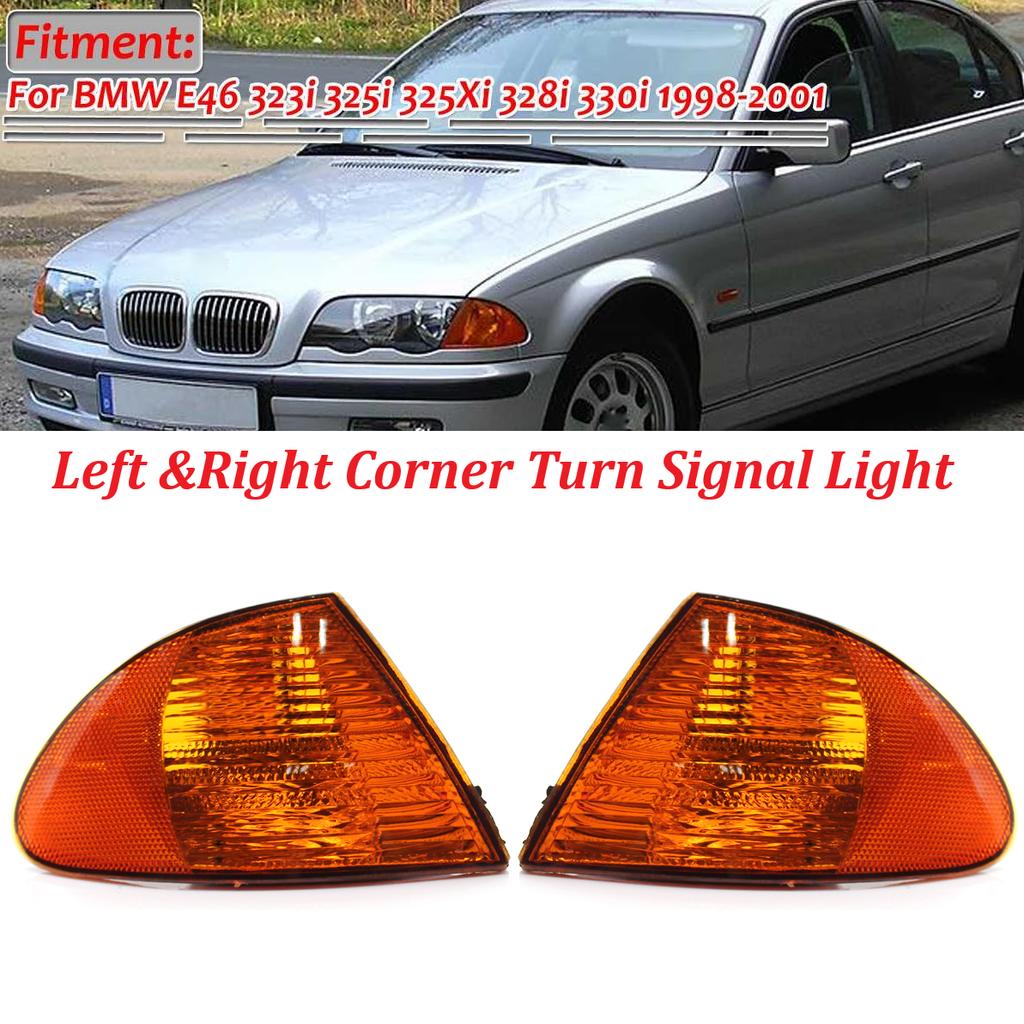 Left &Right Turn Signal Lamp Corner Lamp Car Turn Signal Light For BMW E46 4-Door 1998 1999 2000 2001 63136902765