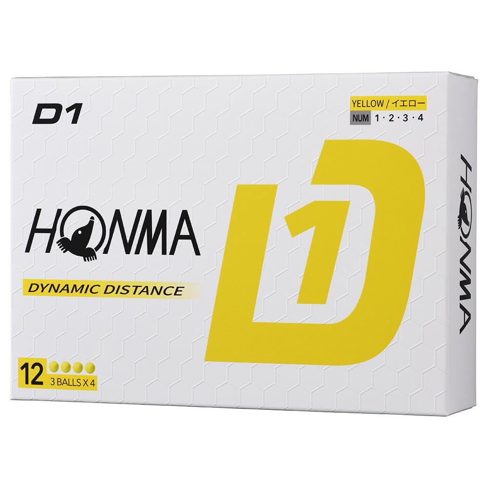 HONMA 2024 Honma D1 BT2401 Žlutá 12 (1 tuctet, kusy)