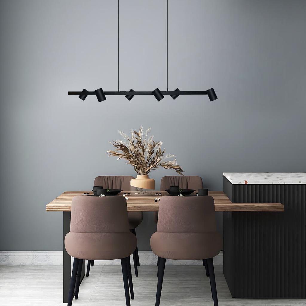Lampa Wisząca Snow 6 Gu10 Czarny Light Prestige Lp-731/6L Bk