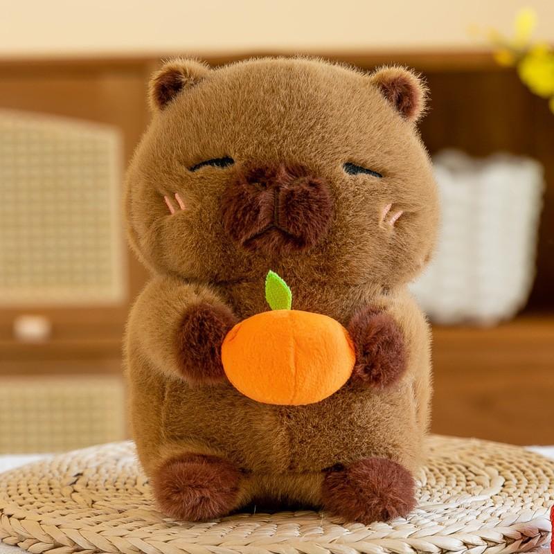 Premium Eight-inch Machine Doll Plush Toy Wedding Throwing and Pushing Event Gift Capybar Doll
