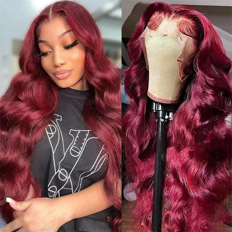 New Women's Front Lace Long Curly Hair Big Wave Front Lace Wig Headgear Ready In Stock