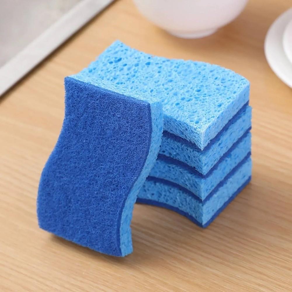 Sponge Cleaning Brush Sponges Double-Sided Scouring Pad Cleaning Wipe Household Cleaning Tools