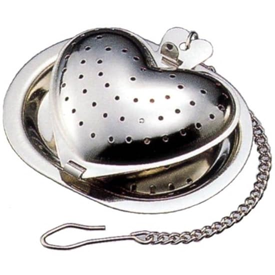 Nagao Tea Strainer, Heart-Shaped, Made in Japan B003BLQD6A
