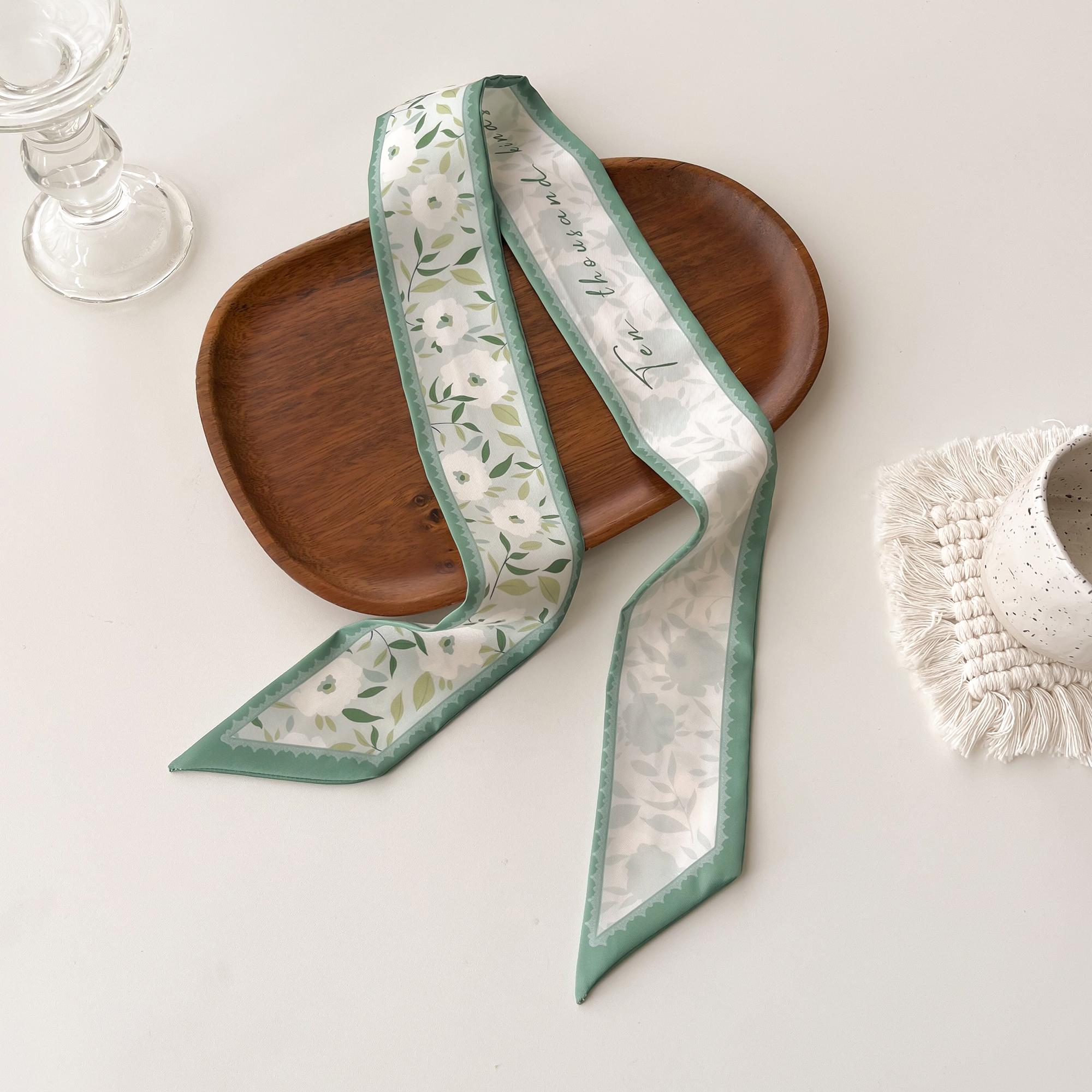 

Women Silk Scarf Fashion Hair Scarf Neckerchief Hair Ties Headband Hair Ornament Female Bandana Bag Scarves