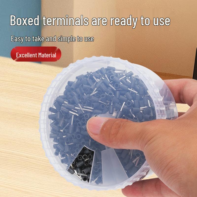 Round Tube VE Terminal Storage Box for Quick Wiring and Cold Pressed Ferrules