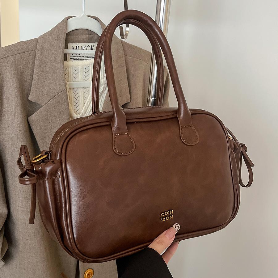 Soft Leather Bag Women's New Versatile Fashion Handbag Shoulder Messenger Bag