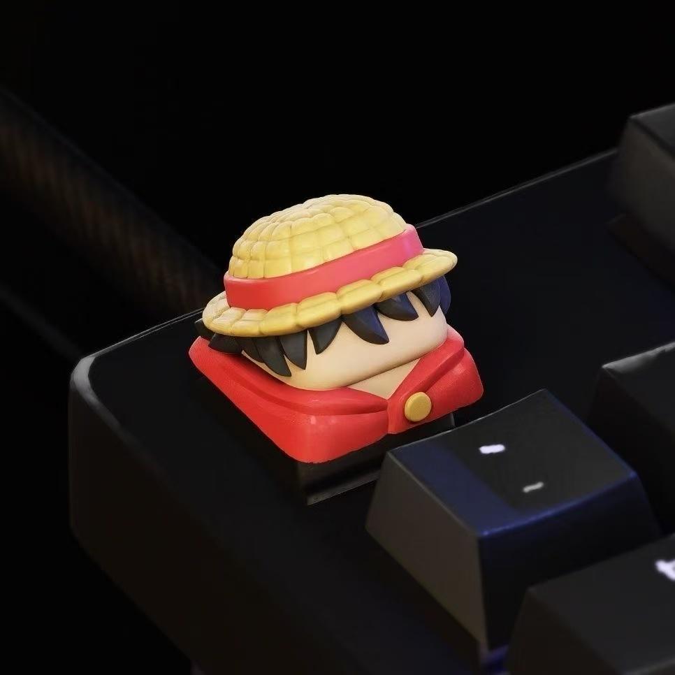 

Фигурка Аниме One Piece Луффи Санджи Зоро DIY Кейкап Милый Мультяшный Крест Механическая Клавиатура ESC Базовая Кейкап Подарок