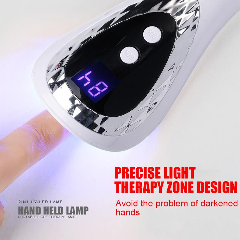 1 Stück Handheld-Nageltrocknungslampe UV-LED-Nagellampe Wiederaufladbare Mini-LED-UV-Lampe Gel-Nageltrockner MYY
