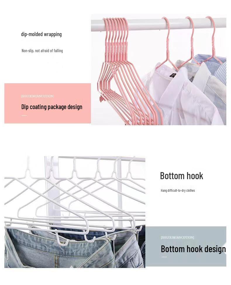 50cm Luxury Seamless Non-Slip Thickened Clothes Hanger for Adults