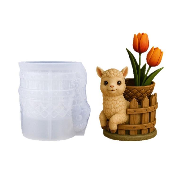 

Fun DIY Silicone Mould For Crafting Unique Llamas Pinecone Scented Candle And Decorative Items 1