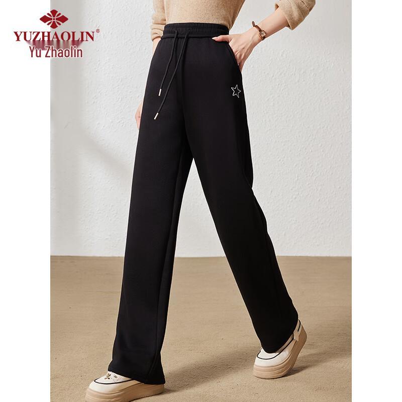 Yuzhaolin Women's Fleece-Lined Straight-Leg Casual Sweatpants