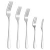 Stainless Steel Salad Dessert Fork - Thickened Design for Western Food, Pasta, Cake, & Fruit