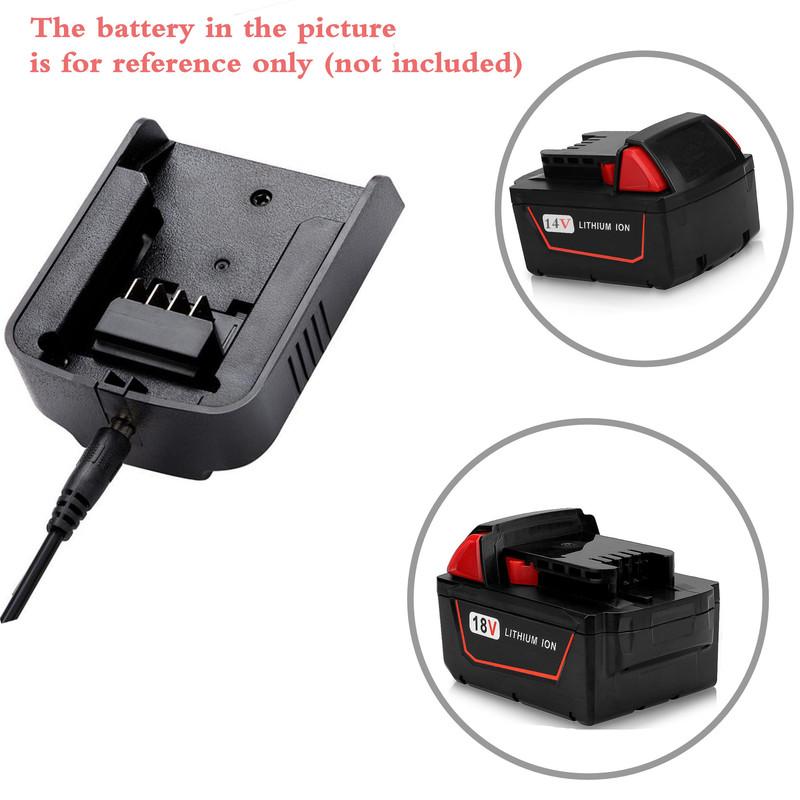 Newest 1A charging current Li-ion Battery Charger for Milwaukee 14.4V 18V M18 M14  Li-ion Battery safe charging high quality EU Plug