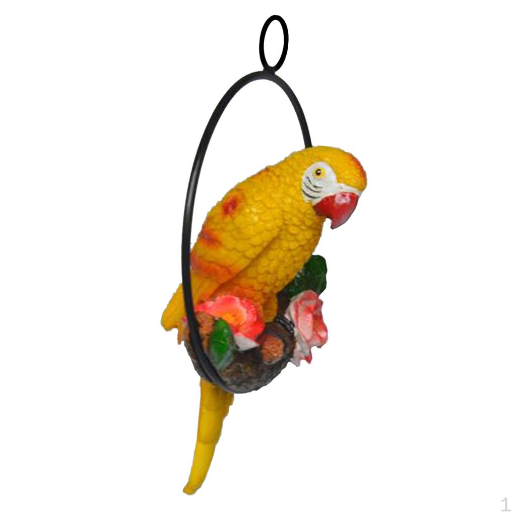 Parrot Figurine for Outdoor Garden Display