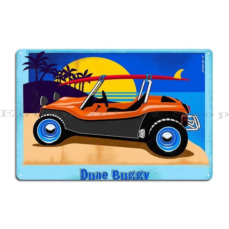 Багги Дюны Металлическая Табличка Постер Картина Клуб Создать Печатный Дизайн Паб Жестяная Вывеска Постер 20x30cm（7.8x11.8inch）