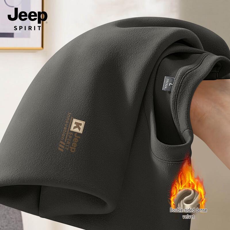 

JEEP SPIRIT Men s Thermal Round Neck Long Sleeve T-Shirt M