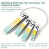 Set de manichiură Set de tuns unghii Bărbați, femei, tuns pentru degetele de la picioare Instrumente de îngrijire personală Instrumente pentru manichiură Pedichiură Kit de îngrijire Cadou (Culoare gradient)