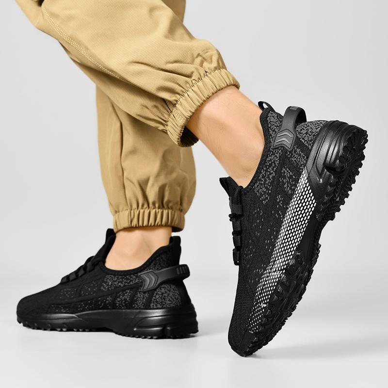 Men's casual four season outdoor breathable fashion comfortable sneakers light soft-sole speed running shoes racing sports shoes