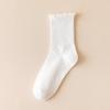 5 Pairs of Women's Summer Thin Wooden Ear Side Pile Socks