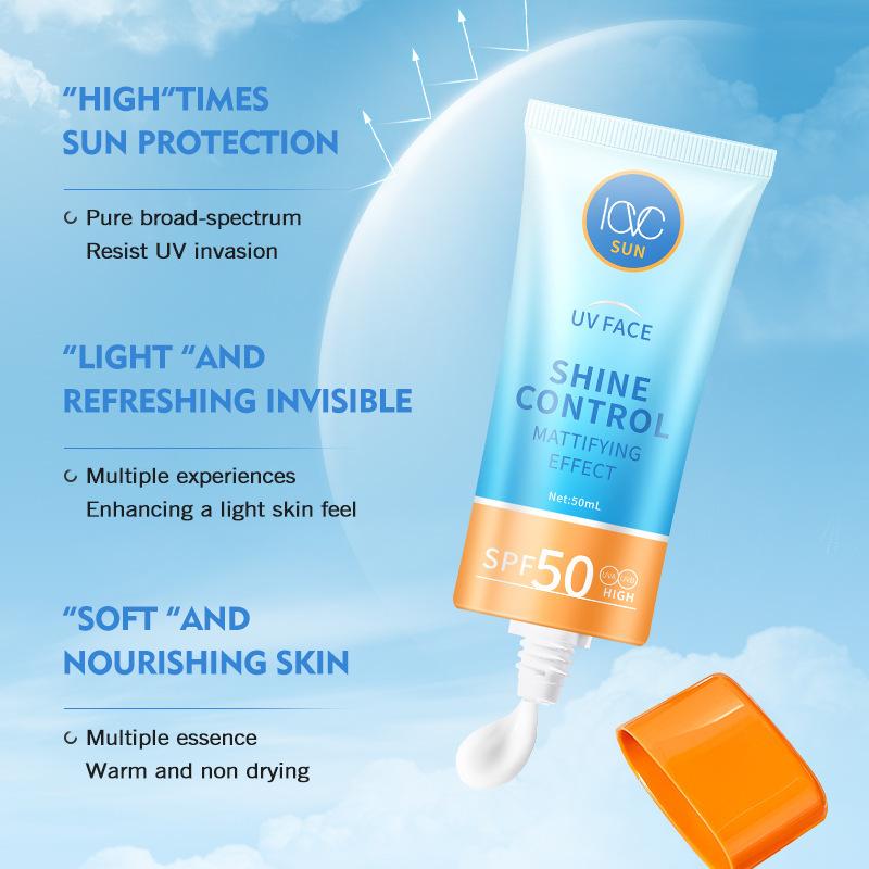 50 ml opalovacího krému SPF 50. Make Up Base. Ochranný krém po make-upu, hydratační mléko, vhodné na obličej i tělo