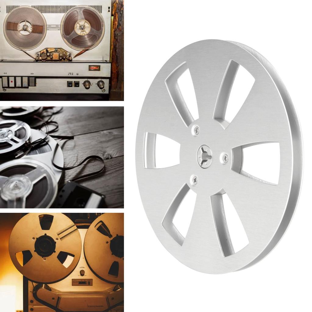 Empty Takeup Reel 1/4 7 Inch Empty Reel Aluminum Alloy 6 Hole Open Reel Sound Tape Empty Reel Opening Machine Part