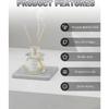 3PCS Stone Drying Tray for Kitchen Counter, Diatomite Fast Water Absorbing Coasters for Bathroom Sink