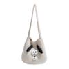 2025 Stylish Knitted Dog Crossbody Bag - Large Capacity Autumn/Winter Shoulder Bag for Women