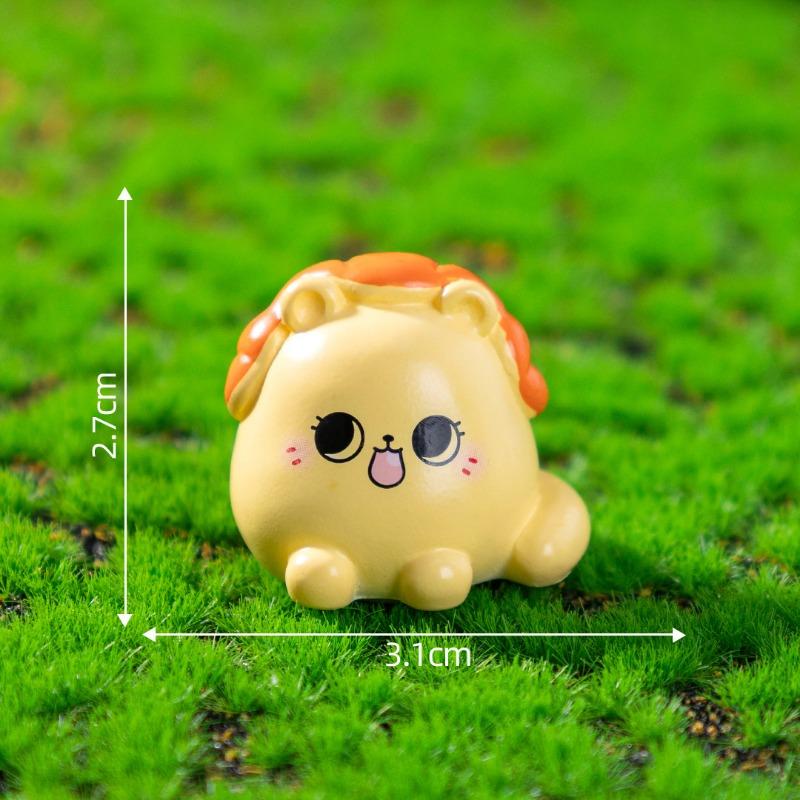 Cute 12 Zodiac Sign Cat Figurines Garden Landscaping Decorations Blind Bags Hanging Accessories and Small Ornaments