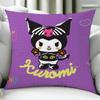 K-Kuromi Fashion Cushion Cover Birthday Anniversary Gifts Double Sided Printed Zipper Cushion Cover Soft Skin Bedding