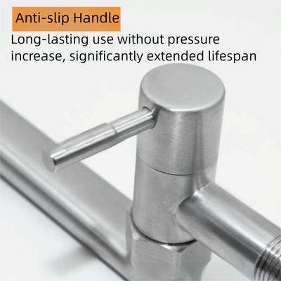 180° Rotation Wall Mount Sink Tap Lengthened Outlet Non-slip Handle Kitchen Faucet Rustproof Easy Installation
