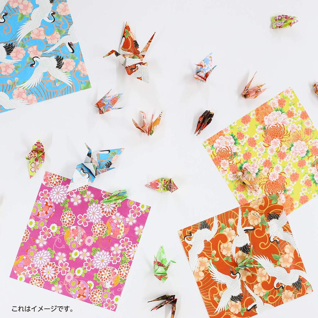 Kamiiso Japanese Washi Chiyogami Kimono Beauty Chiyogami Set Yuzen Kakyo Yuzen 24 Sheets X 3 3-Piece (Kakyo 1, 2, Zensui)