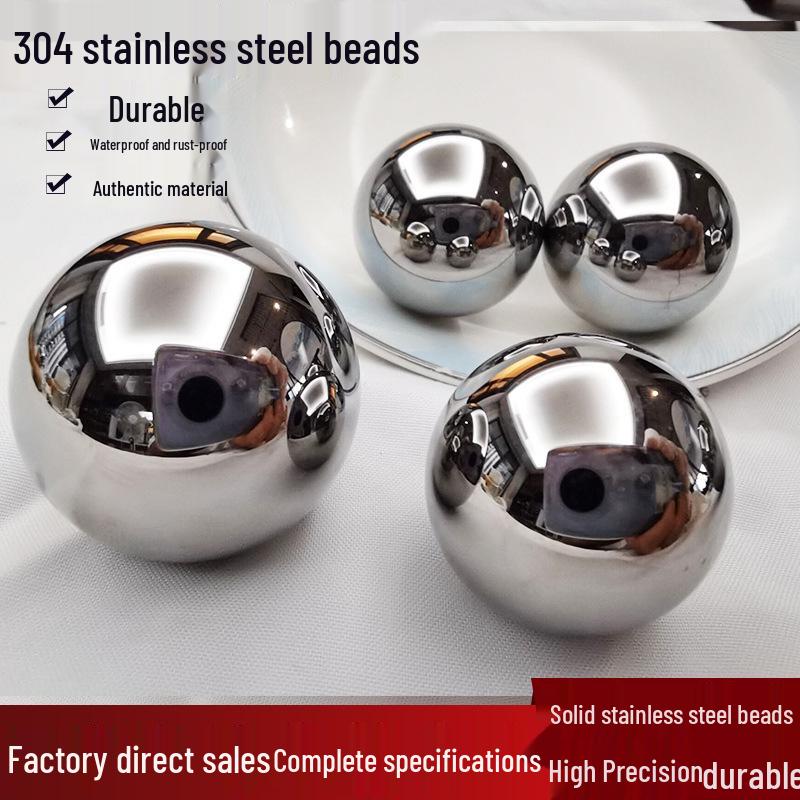 Perline di Acciaio Inossidabile 304 di Precisione: Sfere tonde da 6 mm, disponibili nei formati da 4 mm, 7 mm, 15 mm e 8 mm.
