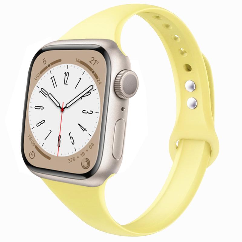 Slim strap for Apple watch ultra 2 3 band 49mm 46mm 44mm 41mm 45mm correa Silicone bracelet iWatch series 11 8 7 3 9 10 SE 40mm