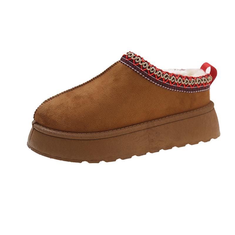 

Жіночі тапочки Зимові вуличні теплі пухнасті тапочки 2024 Нові зимові тапочки Домашнє плюшеве жіноче бавовняне взуття Зимове бавовняне взуття 41 коричневий