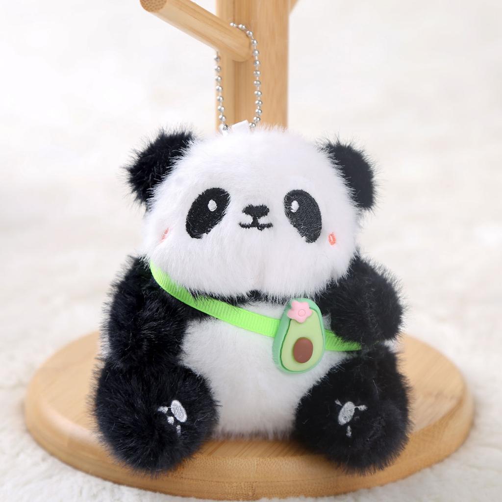 Panda Puppe Anhänger Schlüsselanhänger kleine Puppe Schmuck Plüschtier Mädchen Geschenk Rucksack Anhänger Puppe