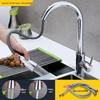 Brushed Black Stainless Steel Pull-Out Kitchen Faucet